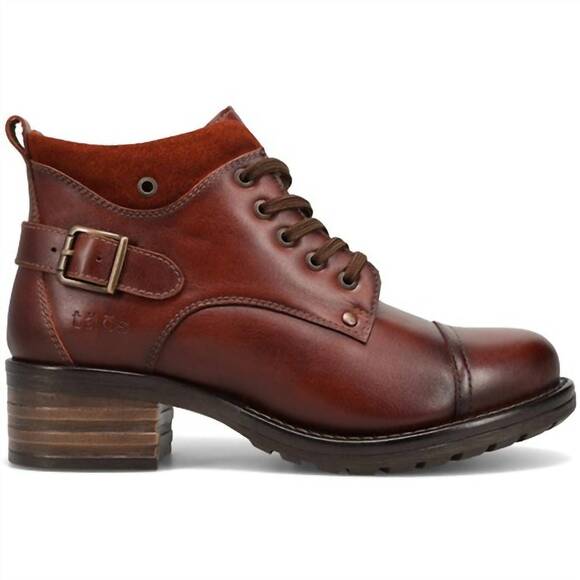 NEW TAOS women's mini crave boot in cognac